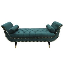 Nizar Velvet Ottoman Bench